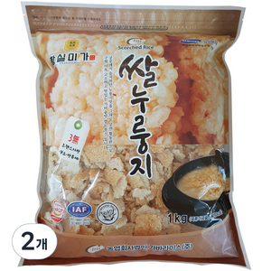 황실미가 쌀누룽지, 1kg, 2개