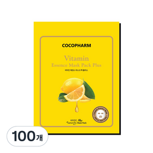 COCOPHARM 에센스 마스크팩 플러스 비타민 25g, 1개입, 100개