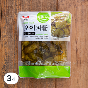 일가집 오이피클 슬라이스, 200g, 3개