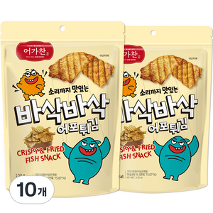 어가찬 소리까지 맛있는 바삭바삭 어포튀김, 100g, 10개