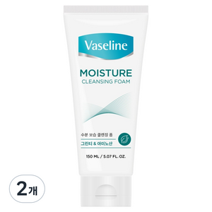 바세린 모이스처 클렌징 폼, 2개, 150ml