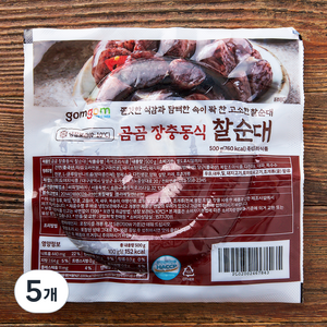 곰곰 장충동식 찰순대, 500g, 5개