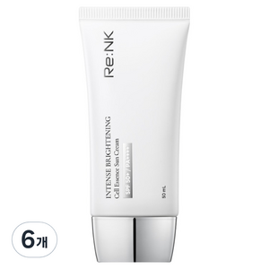 리엔케이 브라이트닝 셀 에센스 선크림 SPF50+ PA++++, 50ml, 6개