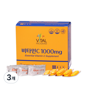 바이탈프로그램 비타민C 1000mg, 200정, 3개