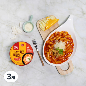 떡볶이의신 고소한치즈 컵떡볶이, 160g, 3개