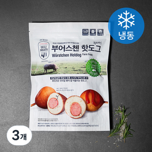 존쿡 델리미트 팜프레시 부어스첸 핫도그 6개입 (냉동), 300g, 3개