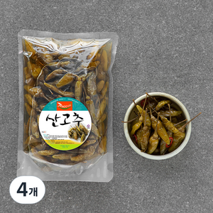 강경신안 산고추 절임, 500g, 4개