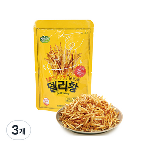 바다소리 델리황 버터맛 황태스낵, 50g, 3개