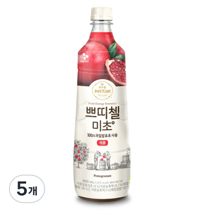 쁘띠첼 미초 석류, 900ml, 5개