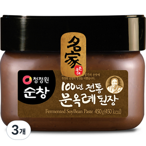 청정원순창 문옥례 된장, 450g, 3개