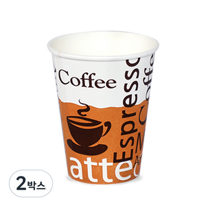 더빈썸 커피콩 종이컵 240ml, 500개입, 2개