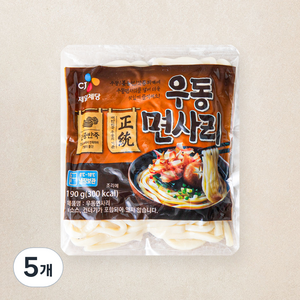 CJ제일제당 우동 면사리, 190g, 5개