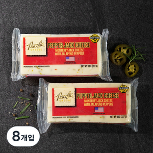 퍼시픽 페퍼 잭 치즈, 227g, 8개입