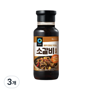 청정원 전통 소갈비양념, 500g, 3개