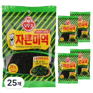 오뚜기 옛날 자른 미역, 20g, 25개