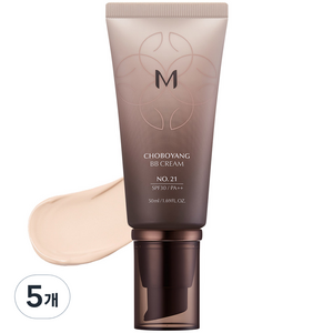 미샤 M 초보양 비비크림 SPF30 PA++ 50ml, 21호 화사한베이지, 5개