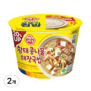 오뚜기 황태 콩나물 해장국밥, 301.5g, 2개