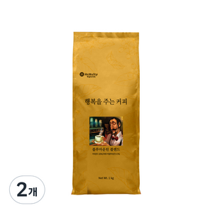 맥널티 자메이카 블루마운틴 블렌드 분쇄 원두커피, 1kg, 2개, 핸드드립