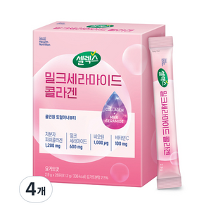 셀렉스 밀크세라마이드 콜라겐 28p, 81.2g, 4개