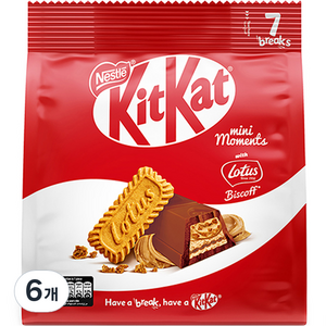 KitKat 로투스 미니 모먼트, 116.2g, 6개