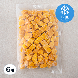 골드 망고 다이스 (냉동), 1kg, 6개