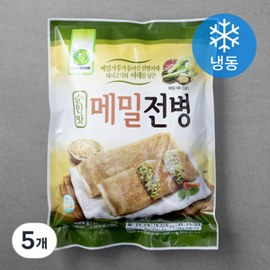 엄지식품 순한맛 메밀 전병 (냉동), 1.2kg, 5개