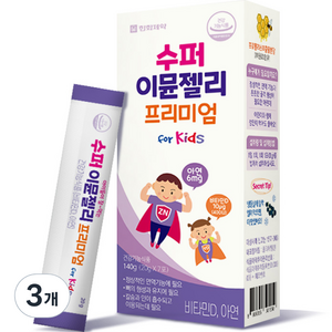 한화제약 수퍼 이뮨젤리 프리미엄 7p, 140g, 3개