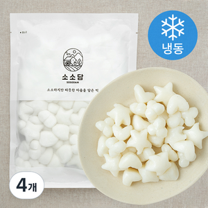 소소담 우리쌀 별하트떡 (냉동), 500g, 4개