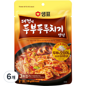 샘표 대전식 두부두루치기 양념, 6개, 135g