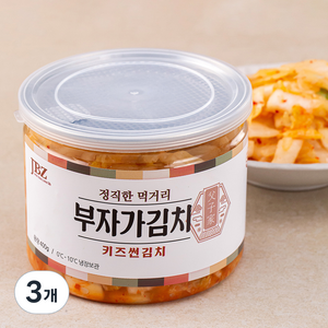 부자가김치 키즈 썬김치, 400g, 3개