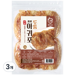 해야미 두툼 순살 조미 아귀포, 150g, 3개