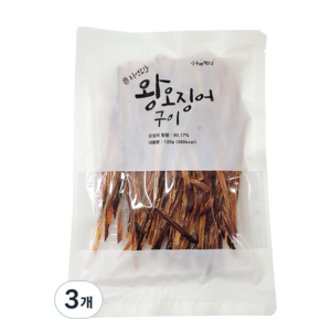 더먹다 왕오징어구이, 120g, 3개