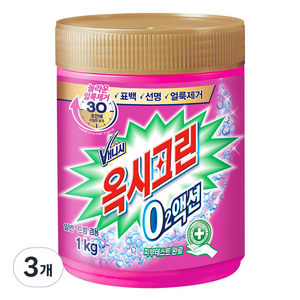 오투액션 분말형 용기 표백제, 1kg, 3개