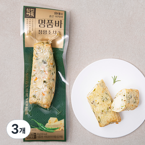 삼진어묵 명품바 청양초치즈, 80g, 3개