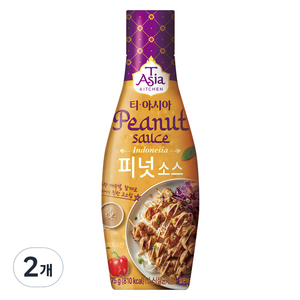 티아시아키친 피넛 소스, 275g, 2개