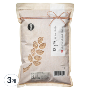 곰곰 소중한 우리쌀 현미 2024년산, 4kg, 3개