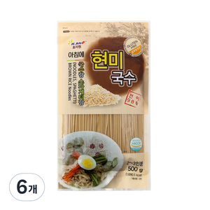 효자원 아침에 현미국수, 500g, 6개