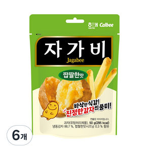 자가비 짭짤한맛, 50g, 6개