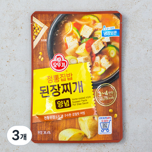 정통집밥된장찌개양념, 140g, 3개