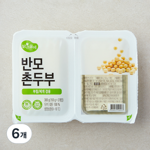 맑은물에 반모 촌두부 2개입, 300g, 6개