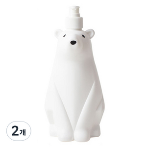 UH홈데코 북극곰 주방세제 샴푸 리필용기 450ml, 화이트, 2개