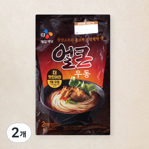 CJ제일제당 얼큰 우동 2인분, 464g, 2개