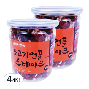 뉴트리오 스테이크 반려견 간식, 소고기연골맛, 300g, 4개