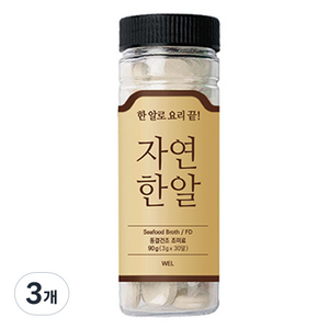 자연한알 동결건조 조미료, 90g, 3개