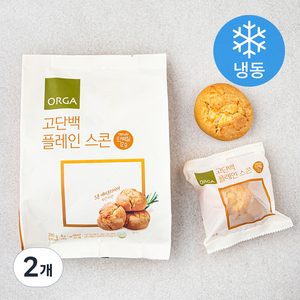 올가홀푸드 고단백 플레인 스콘 4개입 (냉동), 280g, 2개