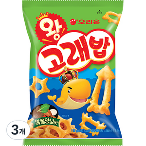 오리온 왕 고래밥 볶음양념맛, 118g, 3개