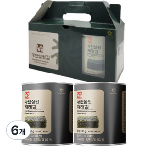 삼원 광천 재래김 캔김 선물세트 1호 60g, 6개