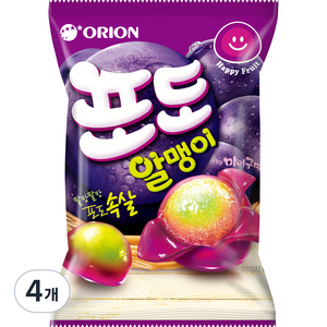 오리온 포도알맹이, 67g, 4개