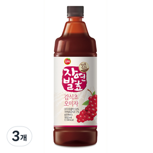 진미 3년숙성 자연발효 감식초 오미자, 950ml, 3개