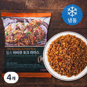 빕스 바비큐 포크 라이스 (냉동), 230g, 4개